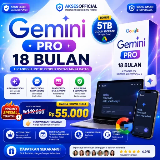 Gemini Pro 18 Bulan
