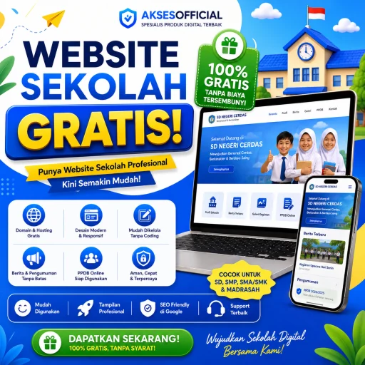 Website Sekolah Gratis Selamanya | SchoolPro.id
